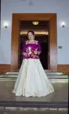 Pc 558 Chinon Embroidery Work Indowestern Wholesale Suppliers In India
